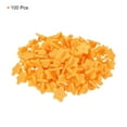 thumbnail image 3 of Uxcell Rubber Pin Backs Star Shape Lapel Pin Backing Brooch Holder Decorative Accessories Orange 100 Pack, 3 of 6