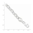 thumbnail image 3 of White Sterling Silver bracelet Fancy Link, 8.5 in 8.9 mm, 3 of 3