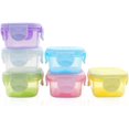 thumbnail image 1 of LELE LIFE 6Pcs Mini Food Storage Containers, Leakproof Lids, Condiment Sauce Containers, Mini Freezer Storage Containers Airtight Containers, Dishwasher Freezer and Microwave Safe, 2oz, 1 of 7