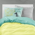 thumbnail image 2 of Carolines Treasures BB7587PILLOWCASE Welcome Friends Black Great Dane Fabric Standard Pillowcase Standard multicolor, 2 of 2
