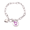 thumbnail image 1 of Constelación celebración de cumpleaños destino Pulsera de cadena de corazón joyería encanto moda, 1 of 3