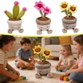 thumbnail image 7 of Large Plush Plants in Pots – Flower, Cactus & Cactus Plush Stuffed Plants,Flower Pot Plush Bouquet Decor,Cute Desk & Nursery Room Decor Gift(Pink Flower), 7 of 7