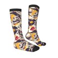 thumbnail image 3 of Vsdgher lips record rock Skull Print Thigh High Socks Extra Long Stretchy Sock Women Over Knee High Opaque Stocking Daily Wear, 3 of 5
