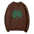 thumbnail image 7 of Diufon St Patricks Day Sweatshirt Women Long Sleeve Crewneck Shamrock Graphic Print Sweatshirt Pullover Tops, 7 of 7