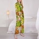 thumbnail image 3 of Balery Tropical Summer Fruit Conjunto de Pijama con Estampado para Mujer, Conjunto de Dos Piezas con Manga Larga, Ropa de Dormir Suave con Bolsillos, Pijamas Cómodos-XX-Large, 3 of 7