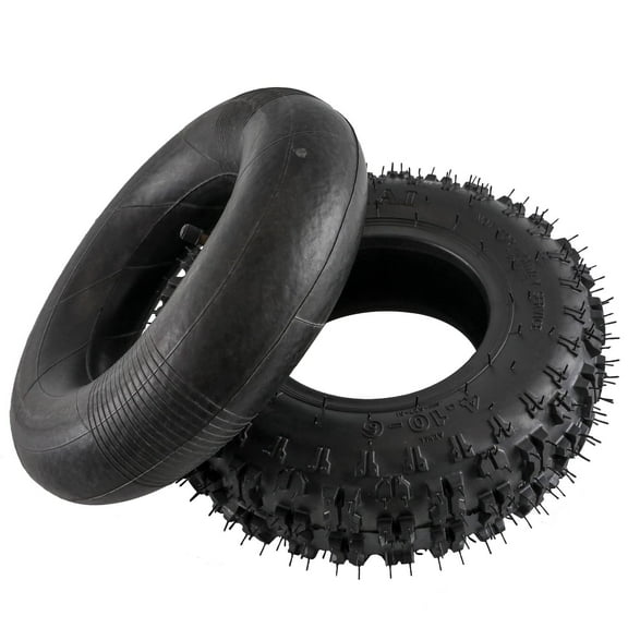 4.10/3.50-6 4.10-6 410-6" Inch Tire and Inner Tube for Scooter Wheelbarrows Hand Trucks Lawn Mowers Wagons Snow Blowers Dollies Tractor Go Kart Yard Trailers Trolleys Generators ATV (1)