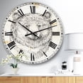 thumbnail image 2 of Designart Oversized Off-White Analog Round Modern Traditional Wall Clocks, CLM30977-C23, 2 of 3