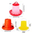 thumbnail image 2 of Yoetaun Chick Feeder Waterer Kits for Chick QuailsHen Hanging Poultry Feeder Food Feeder Water Container for Outdoor Farm Coops Color 4, 2 of 8