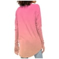 thumbnail image 4 of T Shirts For Women Long Sleeve Top Round Neck Basic Fashion Printed Tshir Thumbhole Tunic Tshirts, 4 of 5