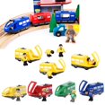 thumbnail image 4 of Yellow Tren electrónico, vehículo de juguete, ranura de madera magnética, regalo fundido a presión para niños, 4 of 5