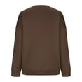 thumbnail image 5 of VerPetridure Women's Casual Long Sleeve Crewneck Sweatshirts Lightweight Pullover Sweatshirts Oversized Sweatshirts for Women Solid Loose Fit Tops, 5 of 7