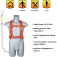 thumbnail image 3 of 1 Pcs Safety Harness Fall Protection, Half-Body Roofing Harness Kit with 6 Ft Lanyard, 3 of 6