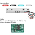 thumbnail image 3 of Sensor de Peso de Celda de Carga Digital, 4 Juegos de Celda de Carga de 5 Kg HX711 AD Módulo Amplificador de Peso Sensor de Presión Célula de Carga Ar Duino, 3 of 5
