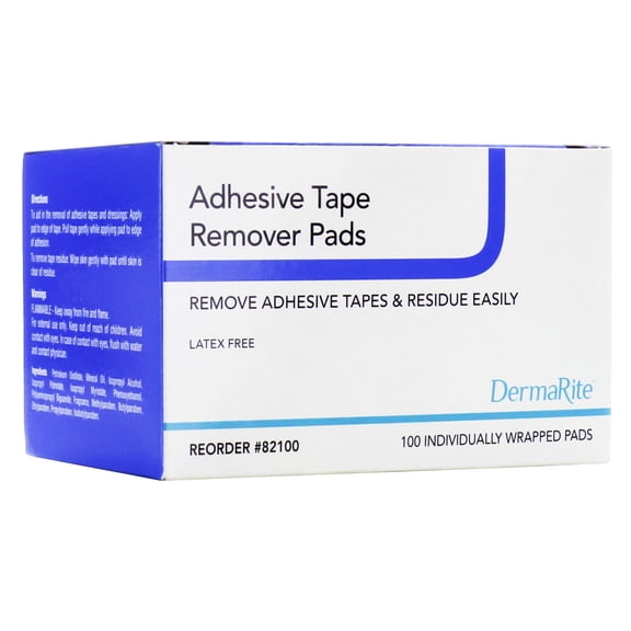 DermaRite Adhesive Remover Wipe 82100, 100 Ct