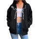 thumbnail image 2 of Puntoco, cárdigan estampado con bolsillos informales para mujer, blusa holgada de manga larga para otoño, sudadera oscura para otoño e invierno, liquidación Puntoco Puntoco-7308, 2 of 7