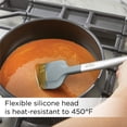 thumbnail image 4 of All-Clad Specialty Silicone Kitchen Gadgets 3 Piece Set, Spatulas Kitchen Tools, Kitchen Hacks Silver, Stainless Steel and Black, 4 of 8