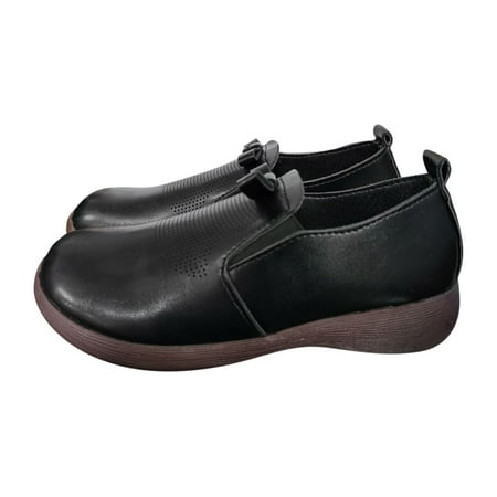 

Cathalem Women s Outdoor Casual Breathable Slip Leisure Shoes Women Wedges Boots Platform Shoes Slip on Boots Fashion Casual Black 6.5