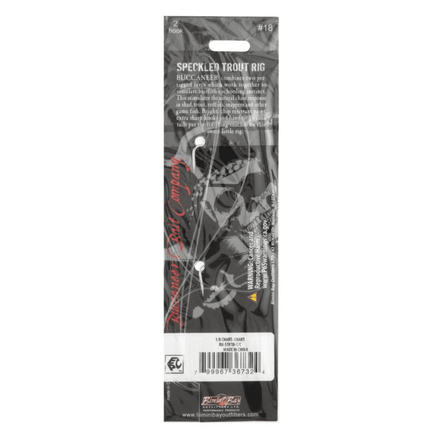 Buccaneer Speckled Trout Fishing Rig 1/8 oz. – Chartreuse