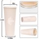 thumbnail image 2 of Vaso de plástico Happon de 24 oz para café, agua fría de verano, con pajita y tapa, color beige, 2 of 5