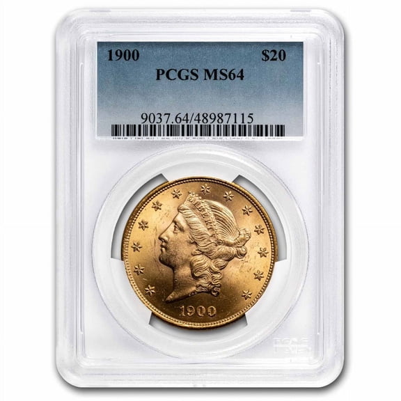 1900 $20 Liberty Gold Double Eagle MS-64 PCGS