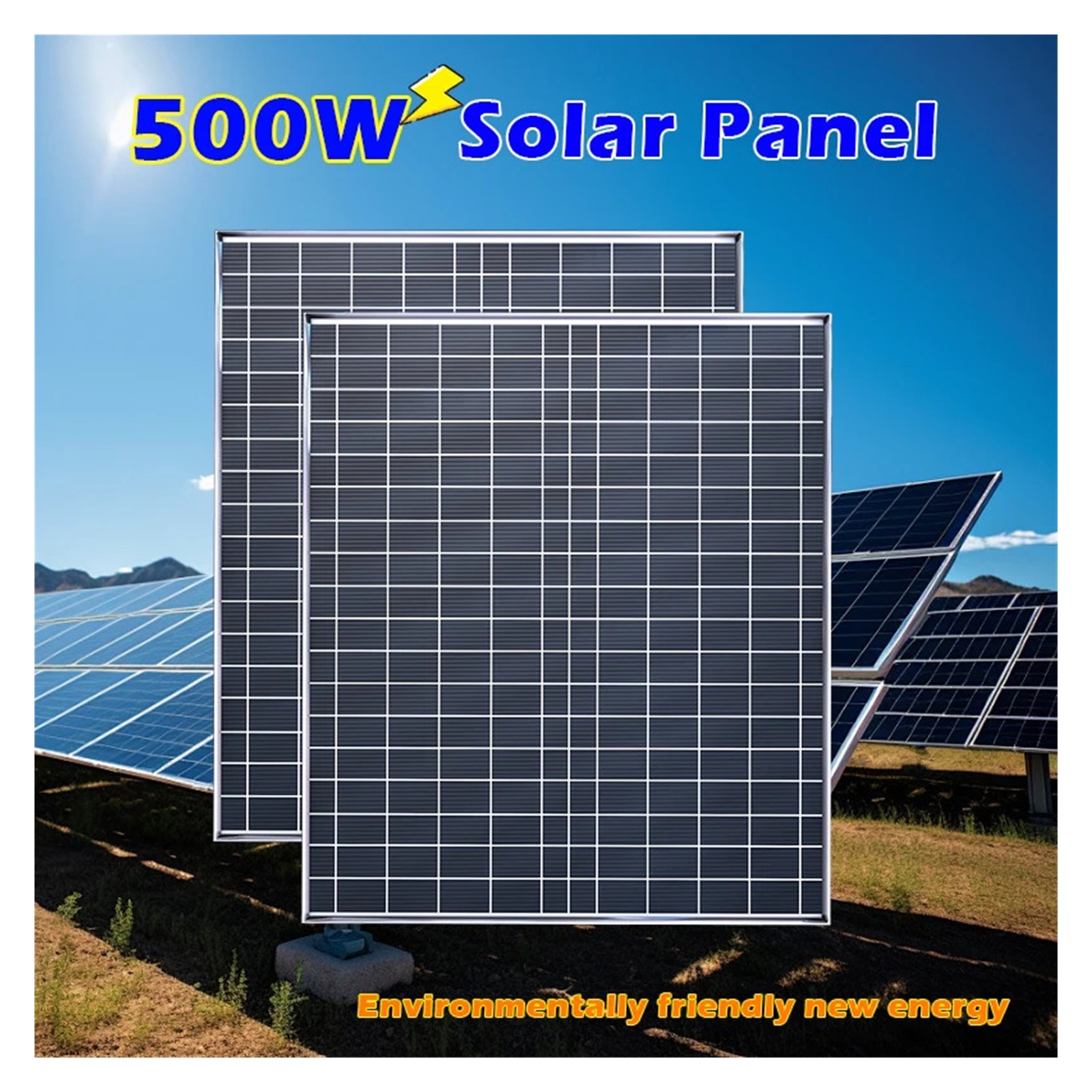Folding solar panels 500W 1000W Portable Polycrystalline Solar Panel Kit 12V Outdoor Rechargeable Generator Solar charger