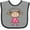 Heather and Black, variant on Inktastic My Granny Loves Me Girls Baby Bib