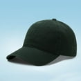 thumbnail image 2 of LIIPEE Girls Boys Baseball Hats Summer Trendy Versatile Solid Color Wide Brim Visor Cap Protection Caps Kids Stylish Beach Sunscreen Sunshade Hat,Dark Green,One Size, 2 of 3