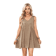 thumbnail image 1 of Vestido Mini Sin Mangas Color Caqui XL, 1 of 7