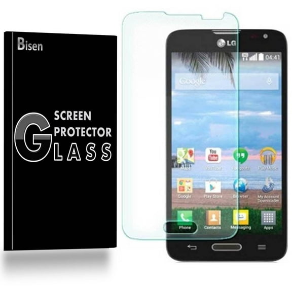 [2-Pack] LG Ultimate 2 (L41C) BISEN Tempered Glass Screen Protector, Anti-Scratch, Anti-Shock, Shatterproof, Bubble Free