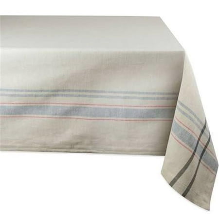 

Gray French Stripe Tablecloth 60x120 inch