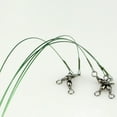 thumbnail image 4 of SPRING PARK 20Pcs Anti Bite Fishing Line Steel Wire Leader With Swivel Spinning Accessory Tool, 4 of 6
