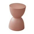 thumbnail image 1 of Taburete pequeño redondo para pies, taburete para cambiar zapatos, asiento sencillo y moderno, otomano versátil. Rosa, 1 of 9