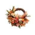 thumbnail image 4 of coronas de de gracias,Corona artificial de Halloween para colgar en entrada,decoraciones acción de gracias calabaza otoño,Corona artificial rústica de otoño para, 4 of 8