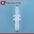 thumbnail image 4 of Conector de Tubería Recta de Plástico para Espiga de Manguera 3/32" x 1/8" OD Clear 5 Pcs, 4 of 7