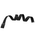 thumbnail image 3 of Men Canvas Fabric Military Waistband with Metal Roller Buckle Outdoor Sports Solid Color Webbing Belt Ultra Long Black Buckle Belt, 3 of 5