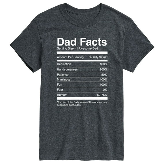 Instant Message - Dad Facts - Father's Day Gift - Men's Short Sleeve Graphic T-Shirt