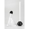 thumbnail image 5 of mDesign Hidden Plunger and Brush Set for Toilet Bowl - Brush Cleaner and Plunger Combo with Holder Caddy for Bathroom - Modern Toilet Brush and Plunger Set - Aura Collection - 2 Pack - White, 5 of 8