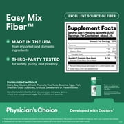 Physician’s Choice Easy Mix Fiber Powder - GLP-1 Friendly, Sugar Free, No Grit, Tasteless 5.7oz