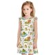 thumbnail image 1 of Fotbe Cute Frog Vestido de Dormir para Niñas de 3 a 10 Años, Mangas Cortas, Estilo Princesa, Pijama Camisón con Mangas Voladas-Large, 1 of 6