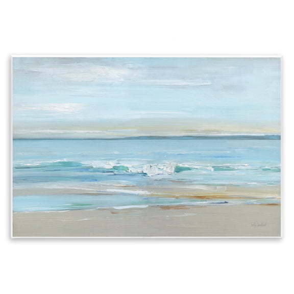 Stupell Industries Restless Beach Waves Abstraction Beach Painting Unframed Art Print Wall Art, 15 x 10