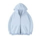 thumbnail image 1 of pstuiky hombres de manga larga, Chaqueta tipo cárdigan de manga larga con capucha y doble cremallera de color liso para hombre camisetas de hombre xl, 1 of 2