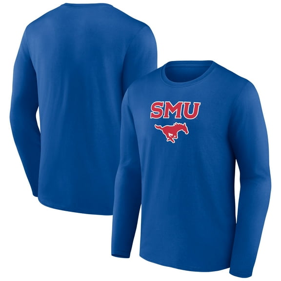 Men's Royal SMU Mustangs Campus Long Sleeve T-Shirt