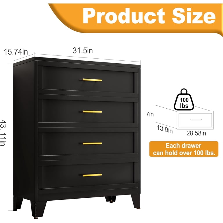 black dresser under 100 Soto 8 Drawer Dresser - Black main image 0