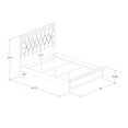 thumbnail image 4 of East West Furniture NE11-Q1N00C 3-PC Bedroom Set with Button Tufted Queen Size Bed Frame, Chester and Night Stand - Black Leather Headboard and Legs, 4 of 8