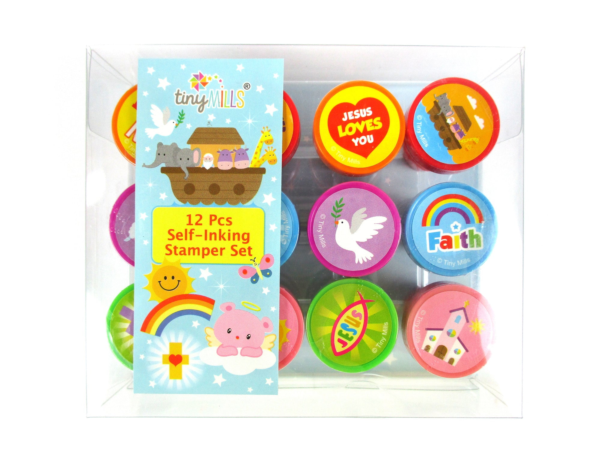 Religious 12 Pcs Stamp Kit for Kids