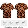 thumbnail image 3 of Blissboy Novelty Men's 3D Leopard Print T-Shirt - Bold Animal Print Short Sleeve Tee, 3 of 7