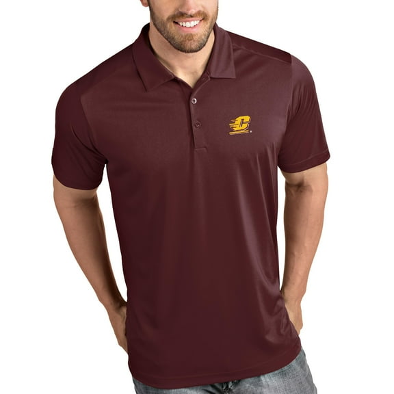 Cent. Michigan Chippewas Antigua Tribute Polo - Maroon