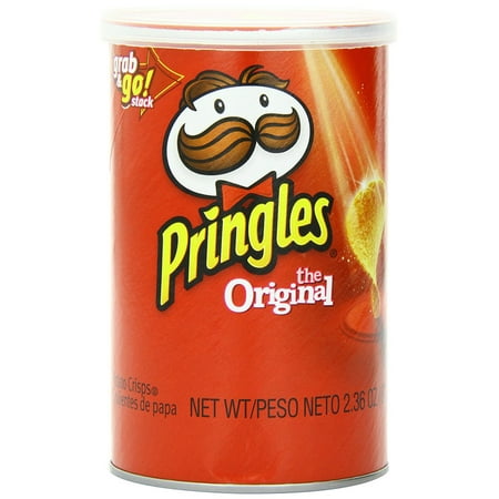 24 PACKS : Pringles Original Grab and Go Pack, 2.36 Ounce