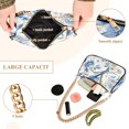 thumbnail image 4 of Womens Chain Shoulder Bag Abstract Bird on Flowers Classic Tote Handbags Fashion Clutch Hobo Purse with Zipper for Travel Casual, 4 of 7