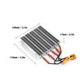 thumbnail image 4 of Thermostatic PTC Heating,1000W Housing Constant Temperature PTC Ripple Heating Plate Thermistors Heater With Cable, 4 of 8